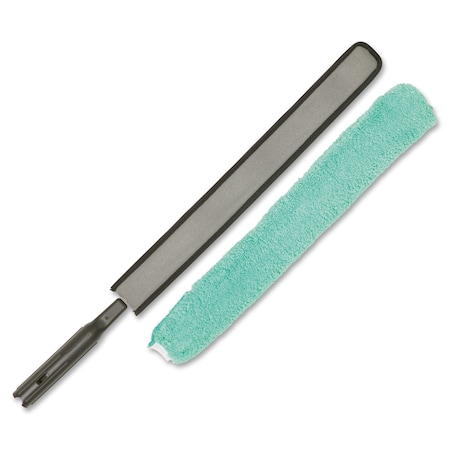 Rubbermaid Commercial Dusting Wand, Quick-Conn, Flexible, 28-1/3"x1-1/8" BK, PK 6 RCPQ85000BKCT